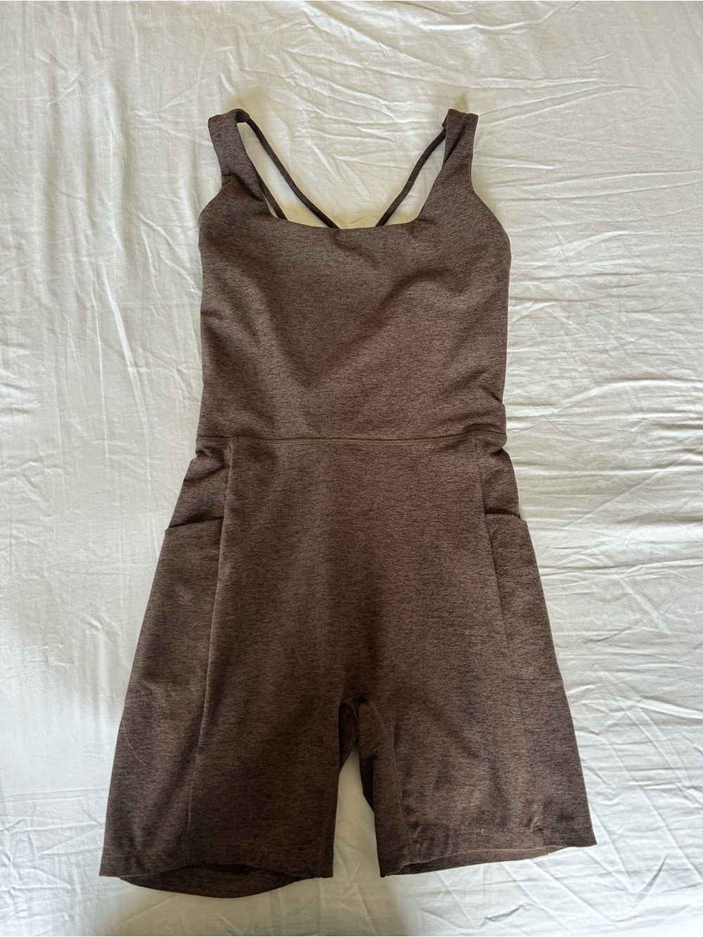 CALIA Women’s Brown Active Romper Jumpsuit